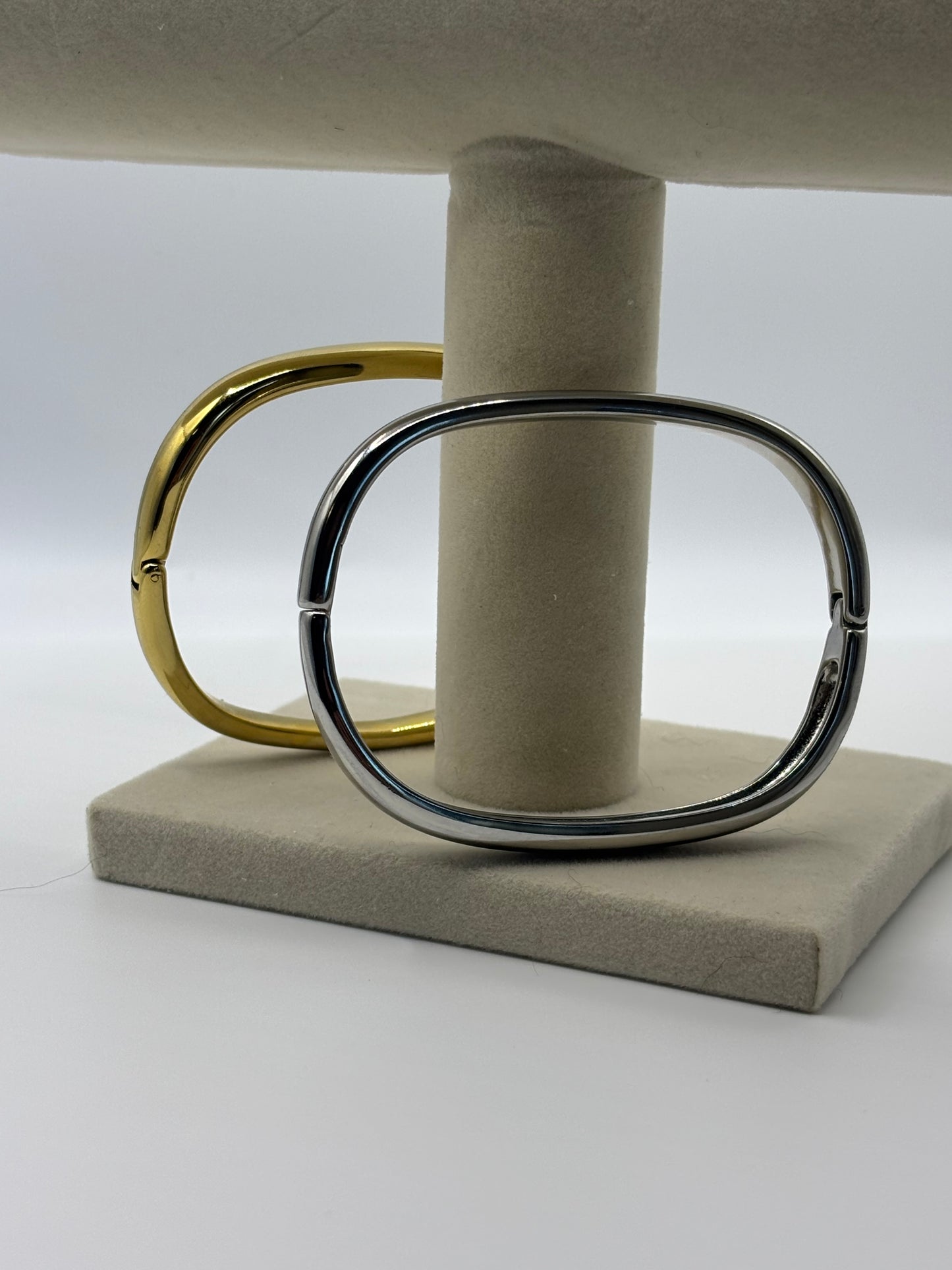 Silver Rectangle Bangle