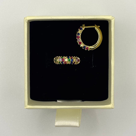 Rainbow Gold Huggies