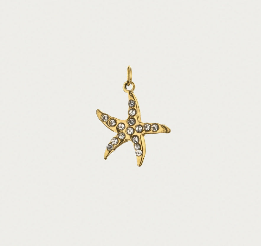 Starfish Gemstone Charm