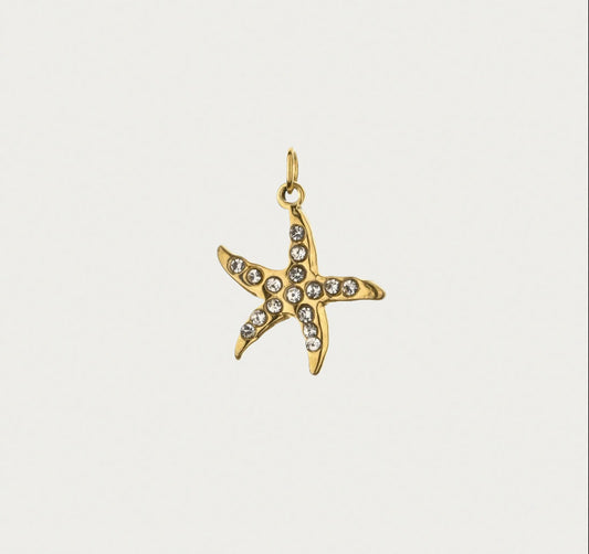 Starfish Gemstone Charm