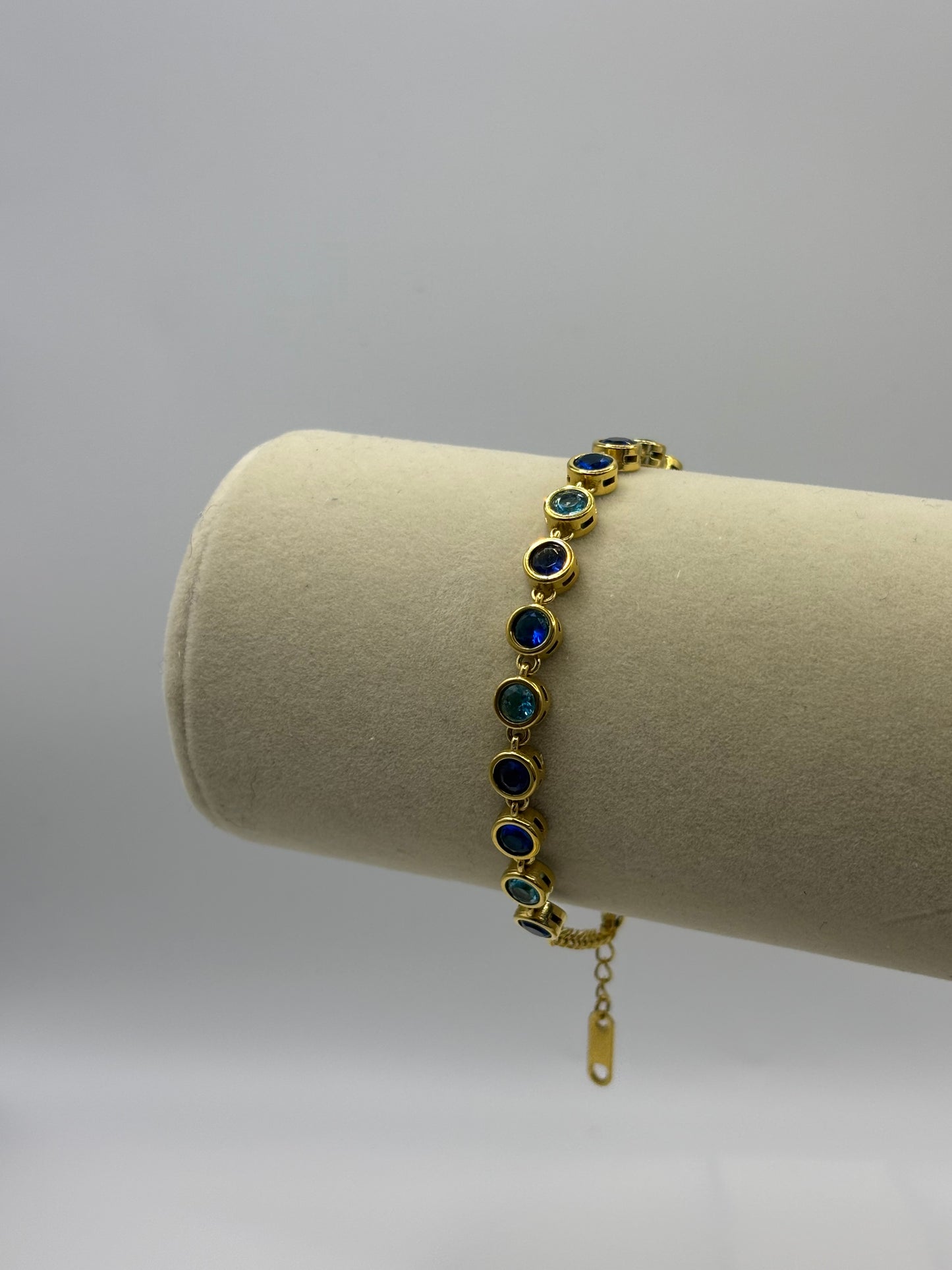 Blue Ombré Bezel Bracelet