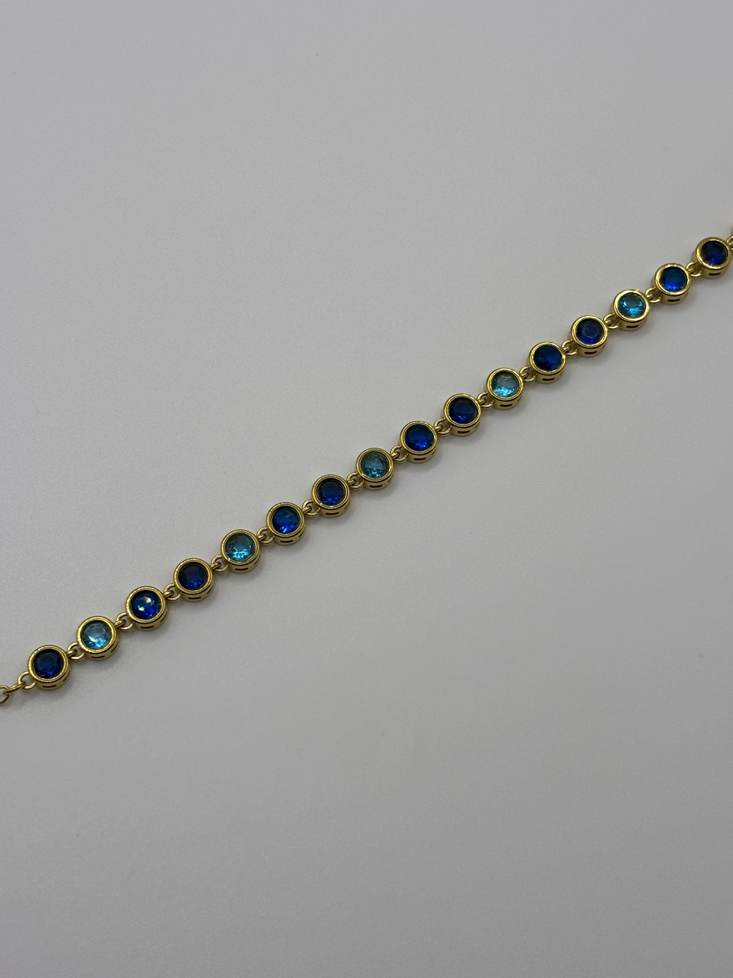 Blue Ombré Bezel Bracelet