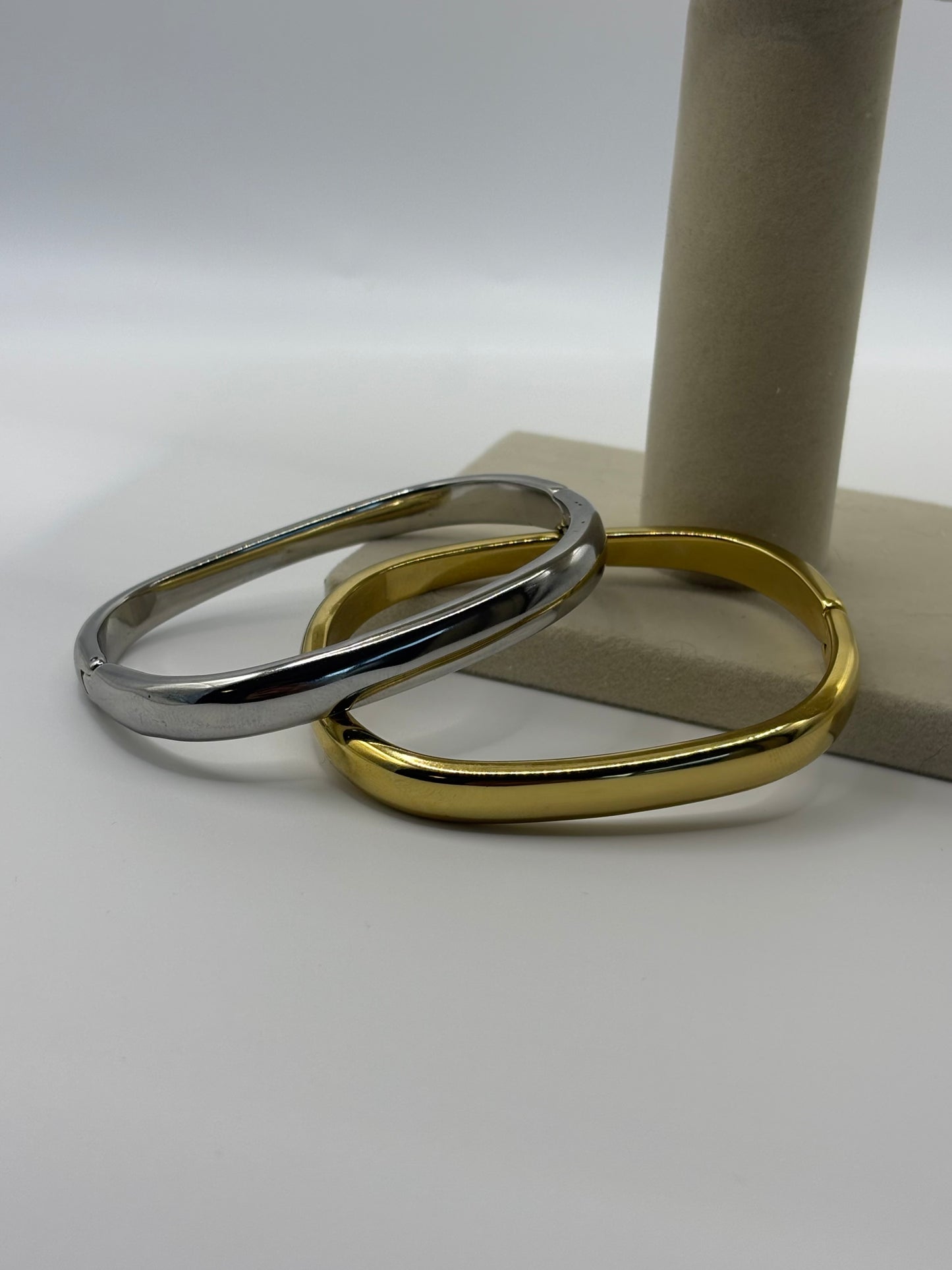 Silver Rectangle Bangle