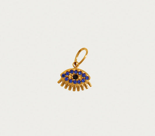 Evil Eye Blue Gemstone Charm