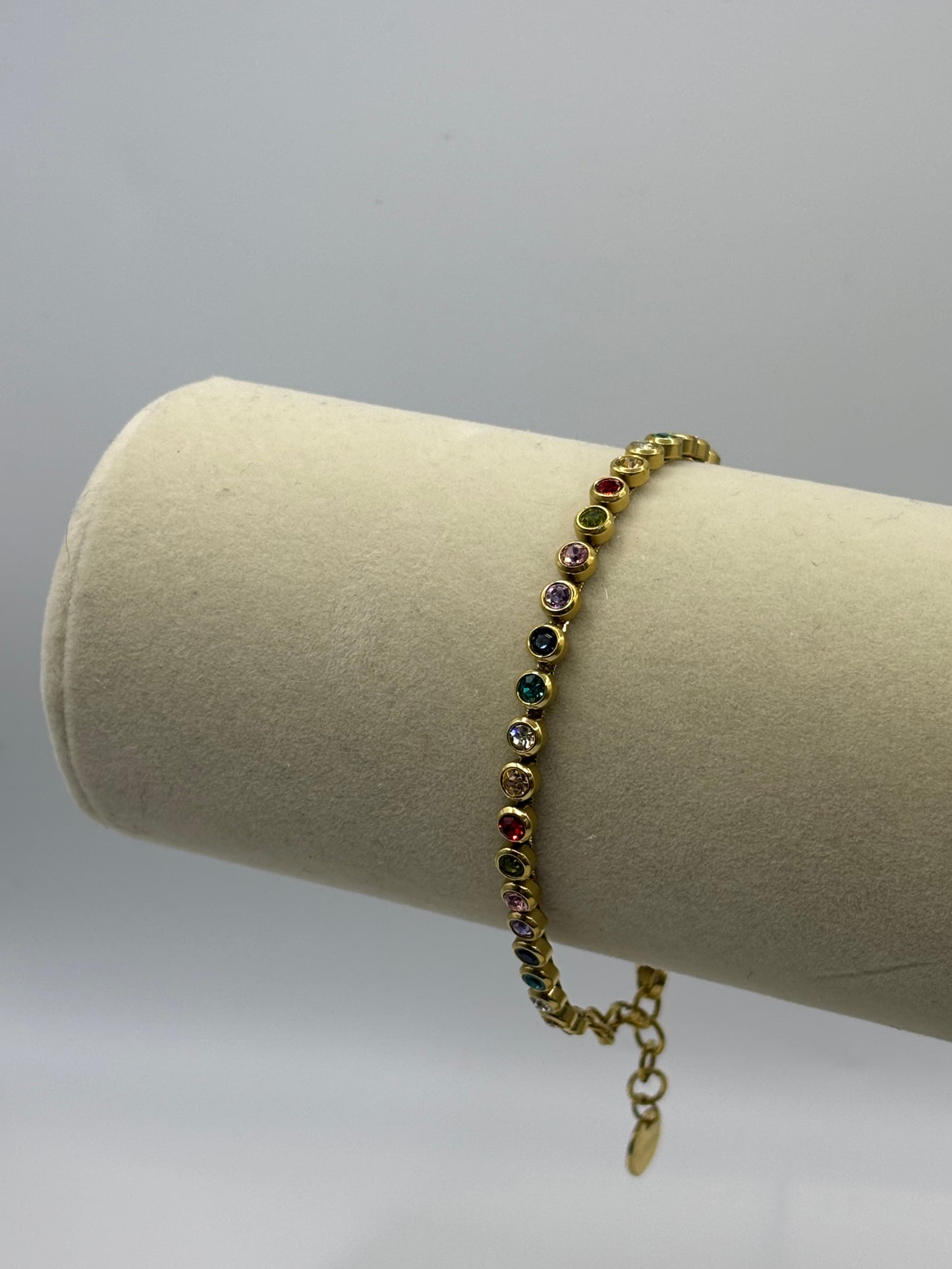 Rainbow Bezel Bracelet