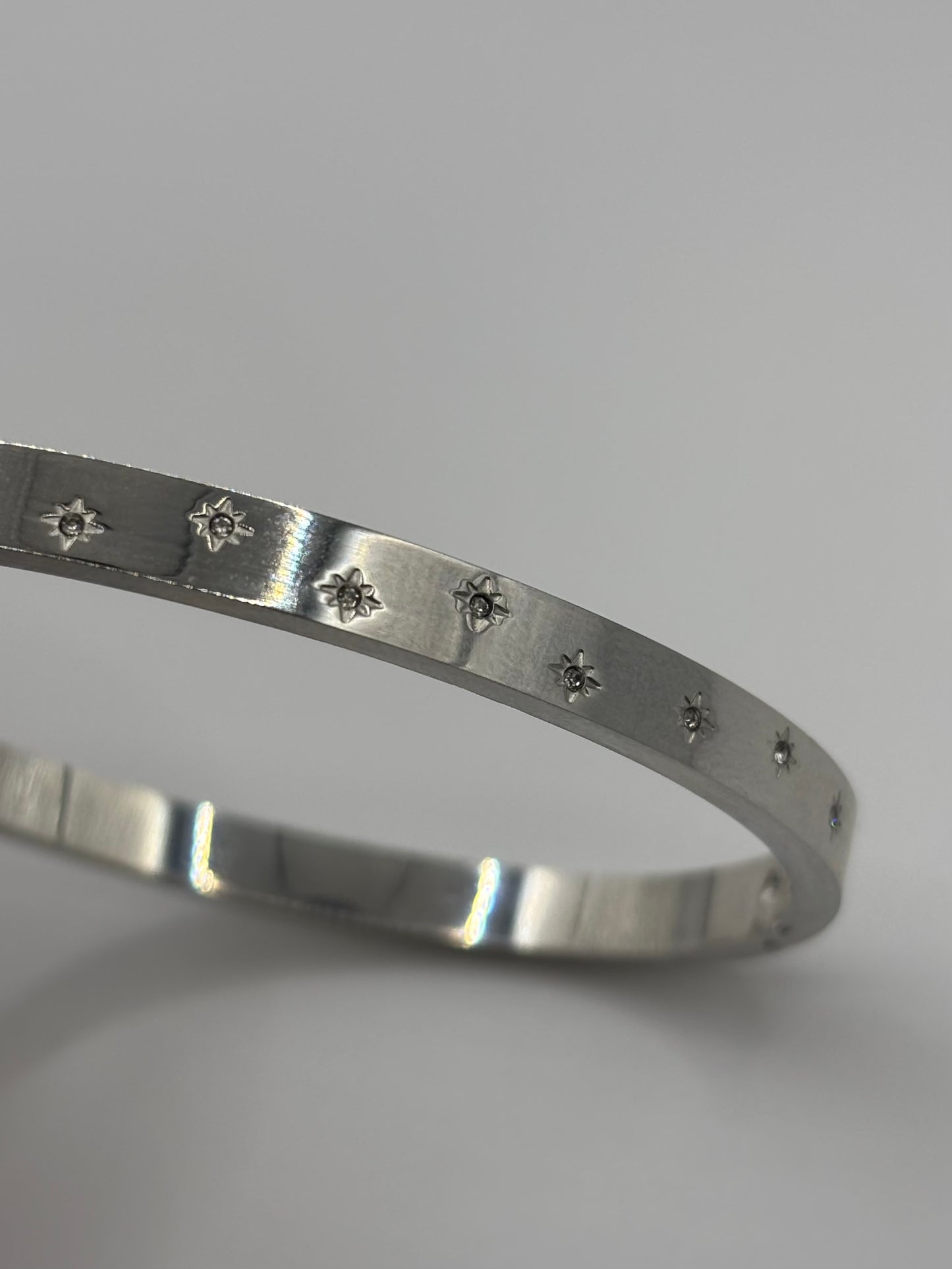 Cosmic Silver Bangle