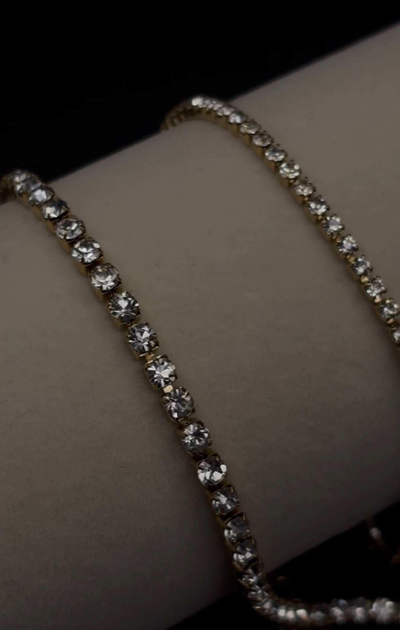 Gold Tennis Necklace 3mm